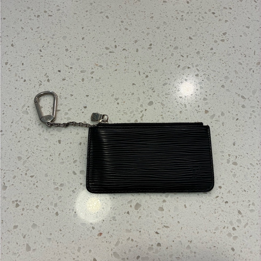 Louis Vuitton Key Chain Wallet Black Authentic